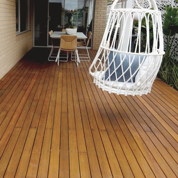Random Lengths Spotted Gum 86 x 19mm Decking - (Pre-oiled / Natural)